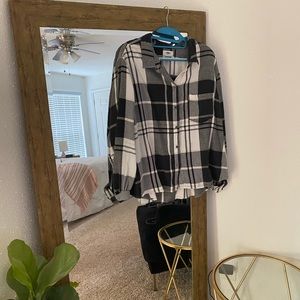 Black and White Plaid Flannel